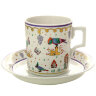 Чайная чашка с блюдцем форма Гербовая рисунок Нескучный сад 1 ИФЗ
