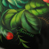 Поднос с росписью "Цветы на зеленом" 46*36 см, арт. 4161